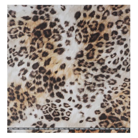 12" x 12" Leopard Print Double-Sided Cardstock Paper by Recollections™